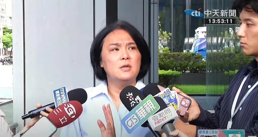 國民黨立委陳玉珍談到核廢料放在金門二膽島的看法。（圖／中天新聞）