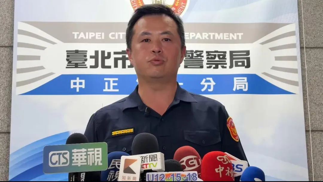 中正一分局副分局長李秉蒼說明案情。（圖／翻攝畫面）