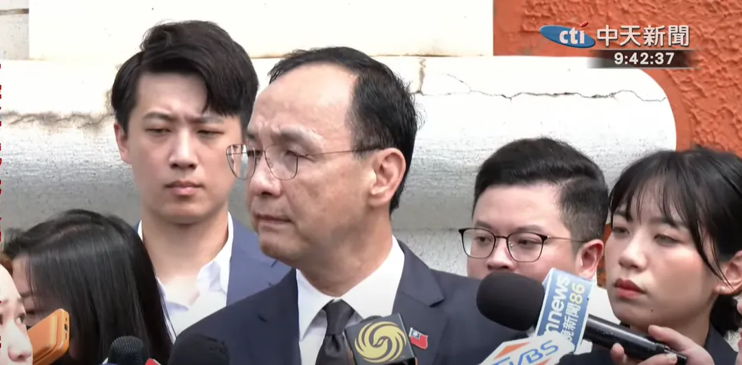 朱立倫表示「希望2028大家團結一致,在眾望所歸的人選帶領之下,最後重返執政」。(圖/中天新聞)