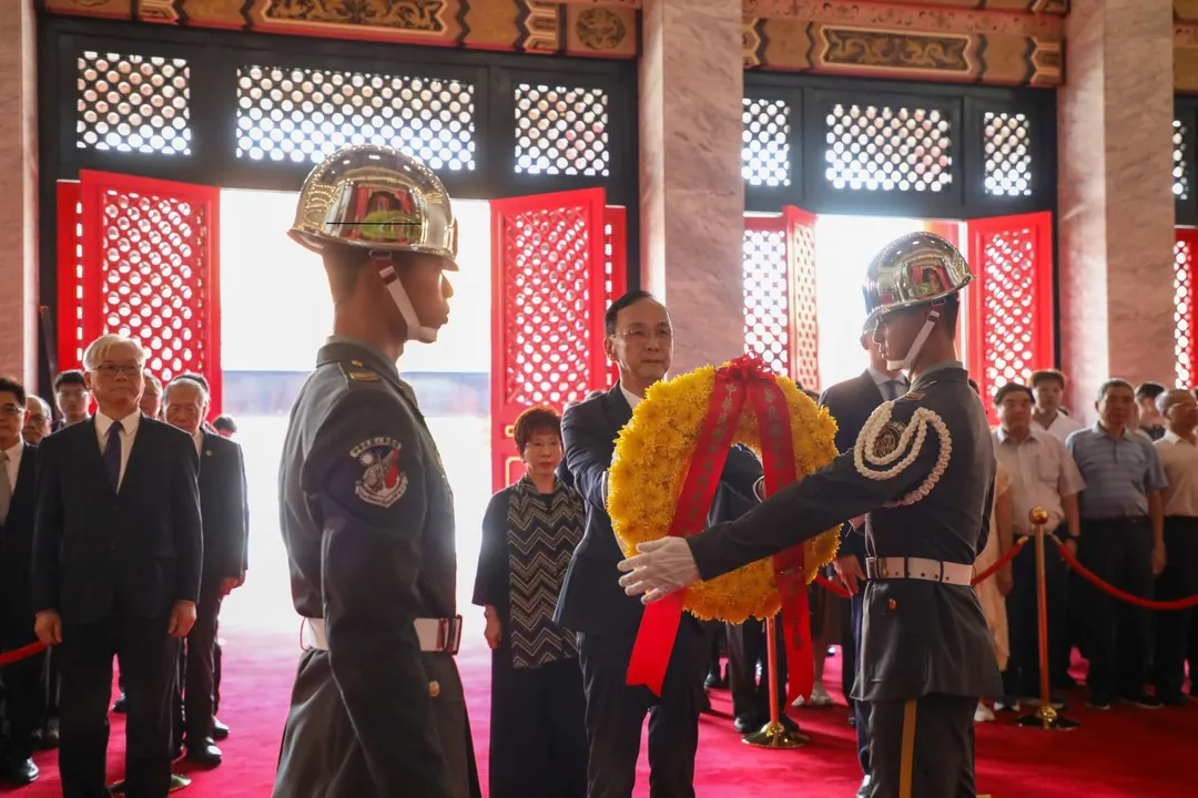 朱立倫表示，今年是抗戰勝利80週年，也是台灣光復80週年與二戰結束80週年，對於中華民國歷史意義重大。（圖/國民黨提供）