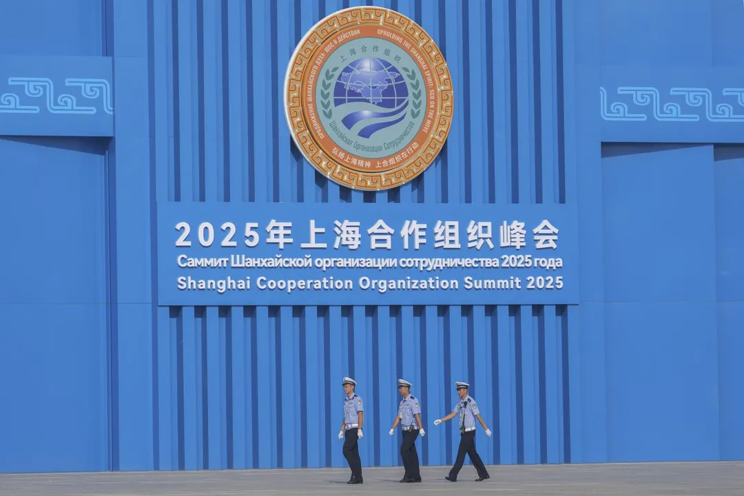 上合峰會在天津舉行。(圖/美聯社)