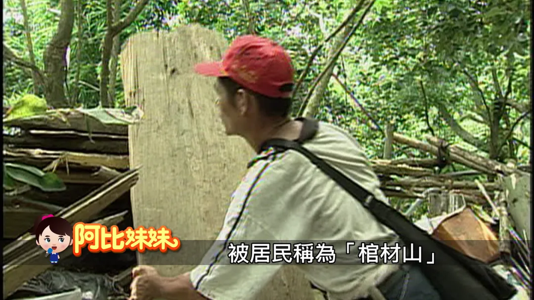 新社地區該片山坡又被當地居民稱為「棺材山」。（圖／中天新聞）