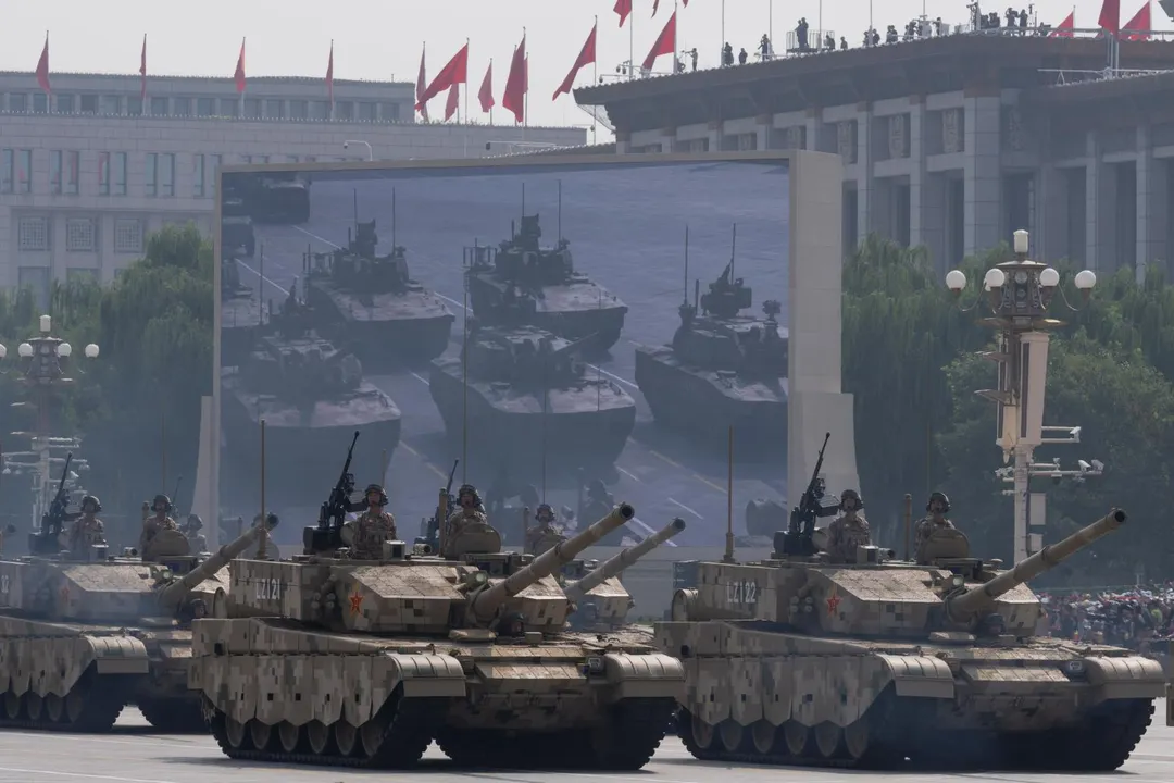 大陸93閱兵引起西方國家高度關注。(圖/美聯社)