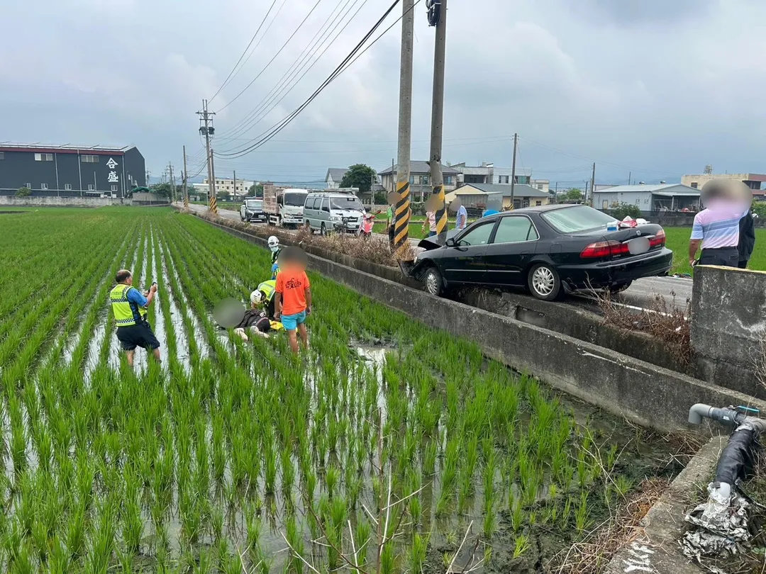 車禍現場。（圖／警方提供）
