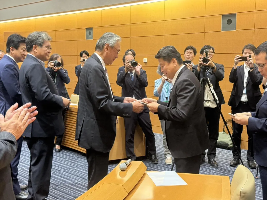 國民黨立院黨團總召傅崐萁率國民黨立委拜會日本眾議院。(圖/傅崐萁辦公室提供)