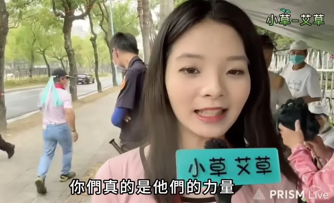 應曉薇女兒首度亮相。（翻攝自YouTube／小草-艾草）