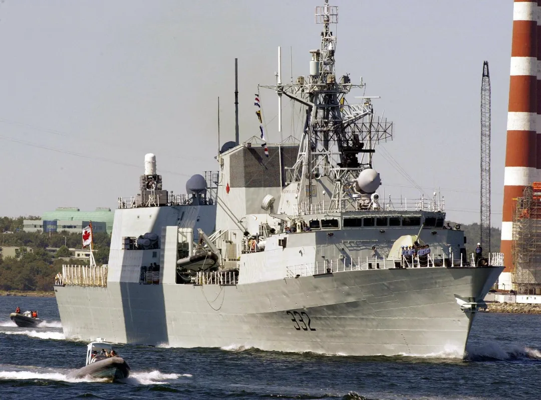 加拿大軍艦「魁北克號」。（圖/美聯社）