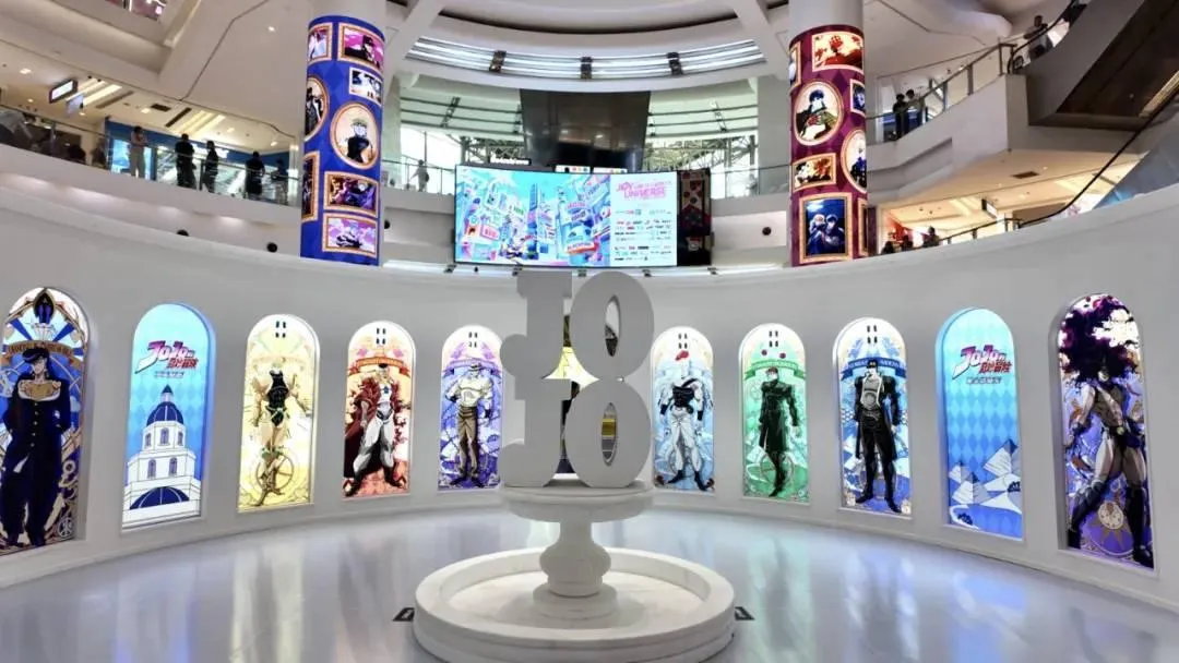 日本人氣動漫「JOJO」在上海靜安大悅城舉辦快閃店。（圖／翻攝微信公眾號「上海靜安」）