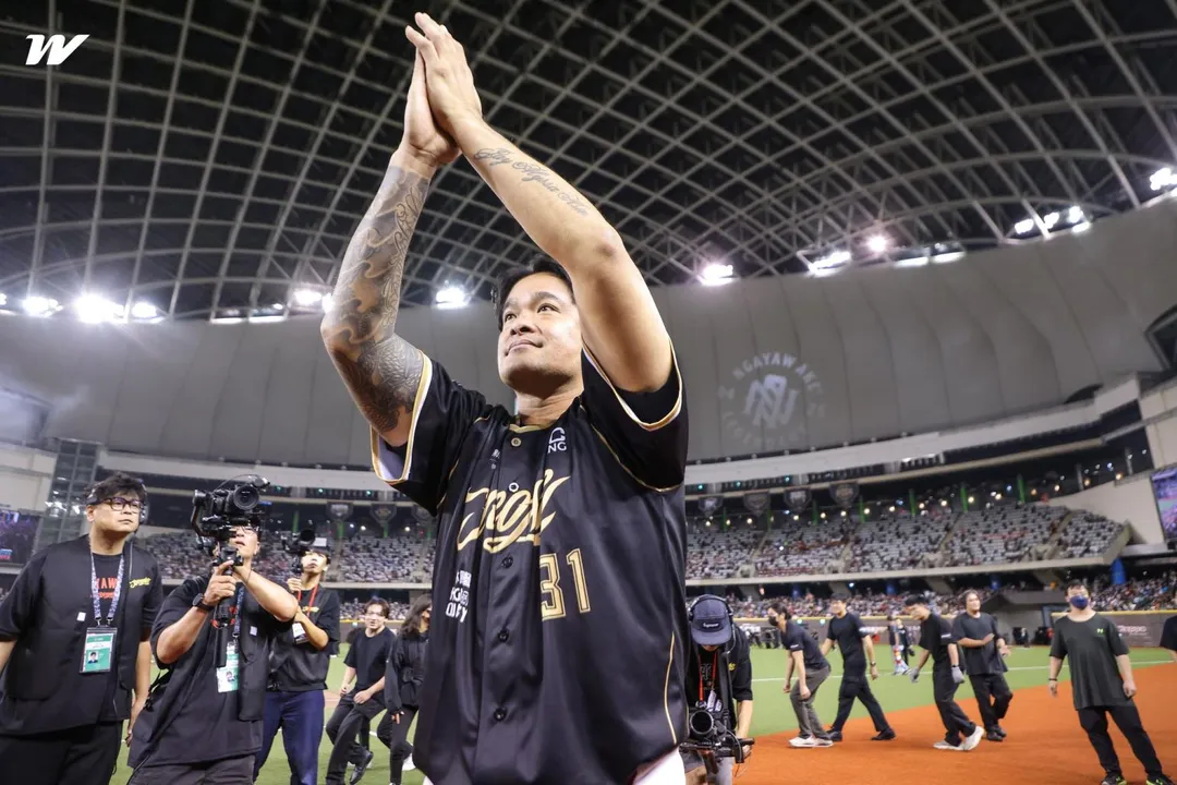 林智勝感謝球迷一路支持。（圖／取自味全龍臉書）