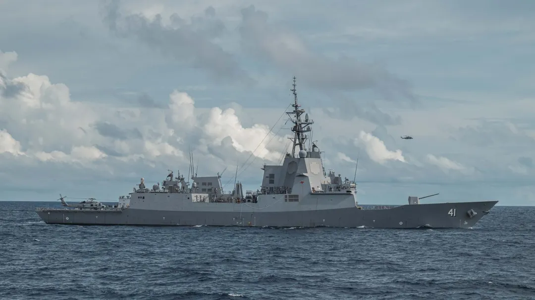 澳大利亞海軍的布里斯本號。(圖/加拿大國防部)