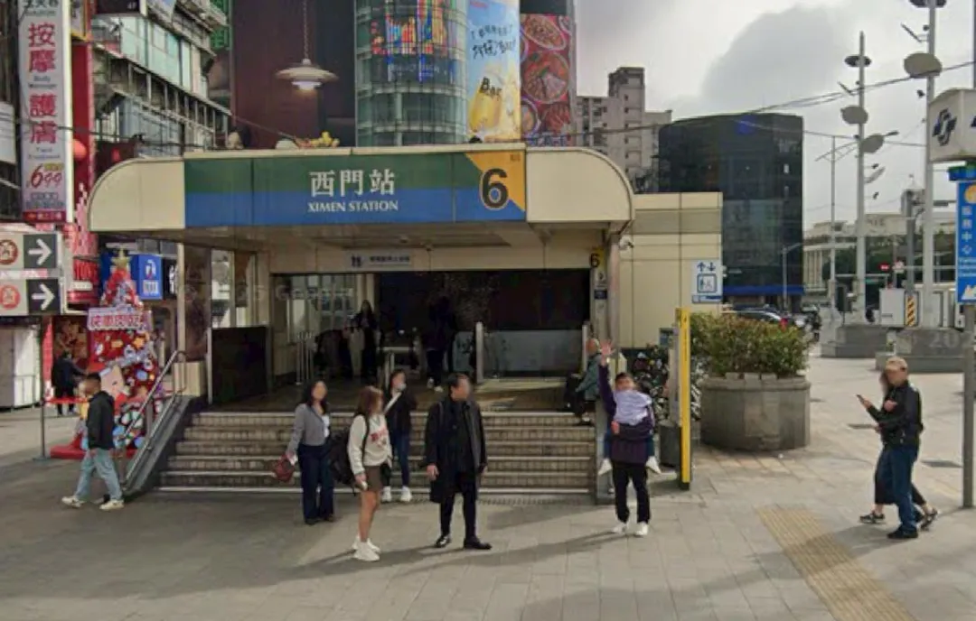 捷運西門站發生酒醉乘客鬧事案件。（圖／翻攝自Google map）