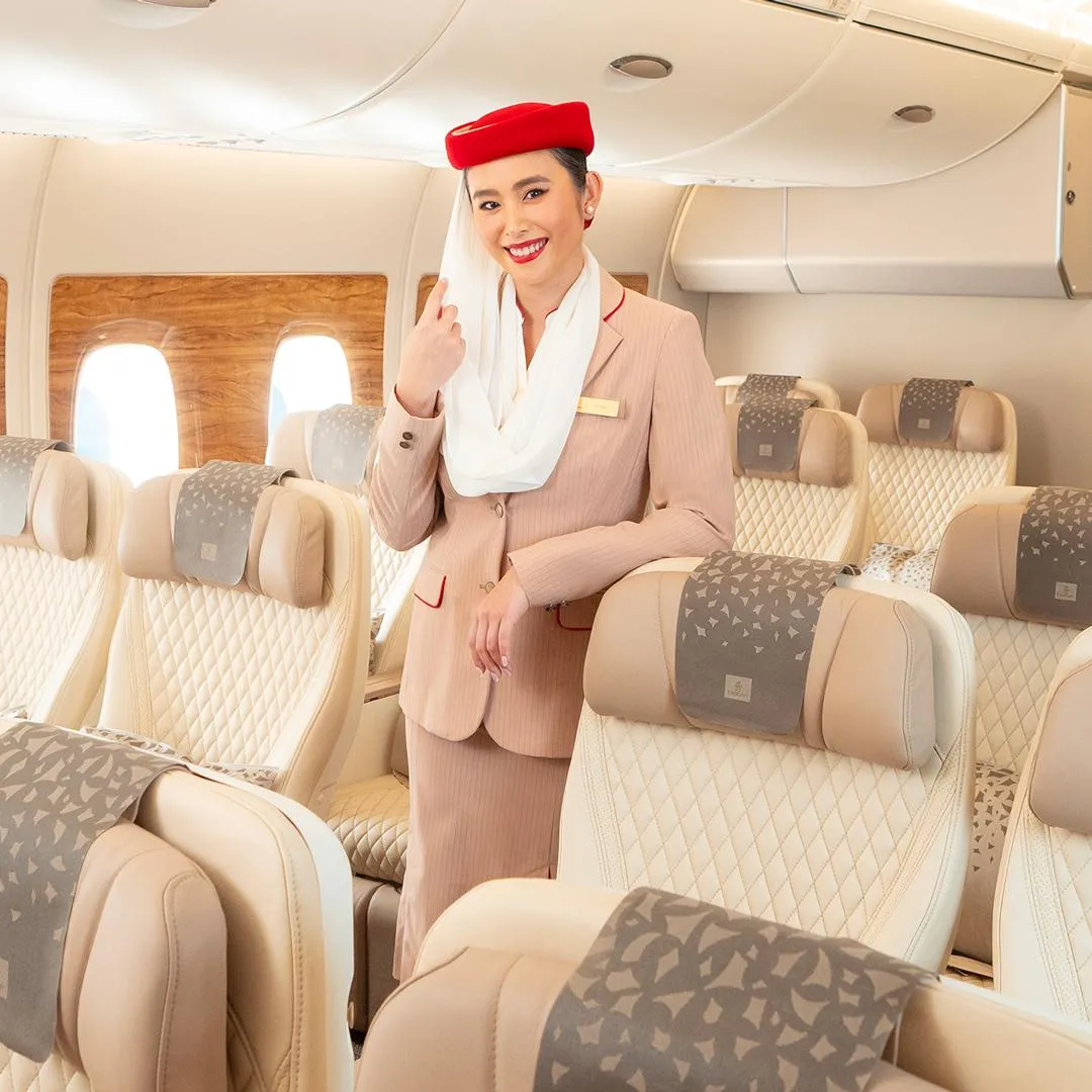 今年6月阿聯酋航空曾時隔7年再度來台徵才，預計今年度全球將招募5千名空服員。（圖／翻攝自阿聯酋航空）