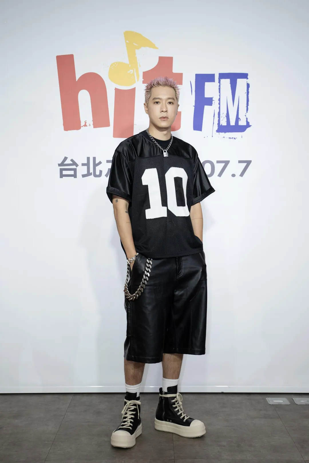 周湯豪9日出席電台活動。（圖／Hit Fm聯播網提供）
