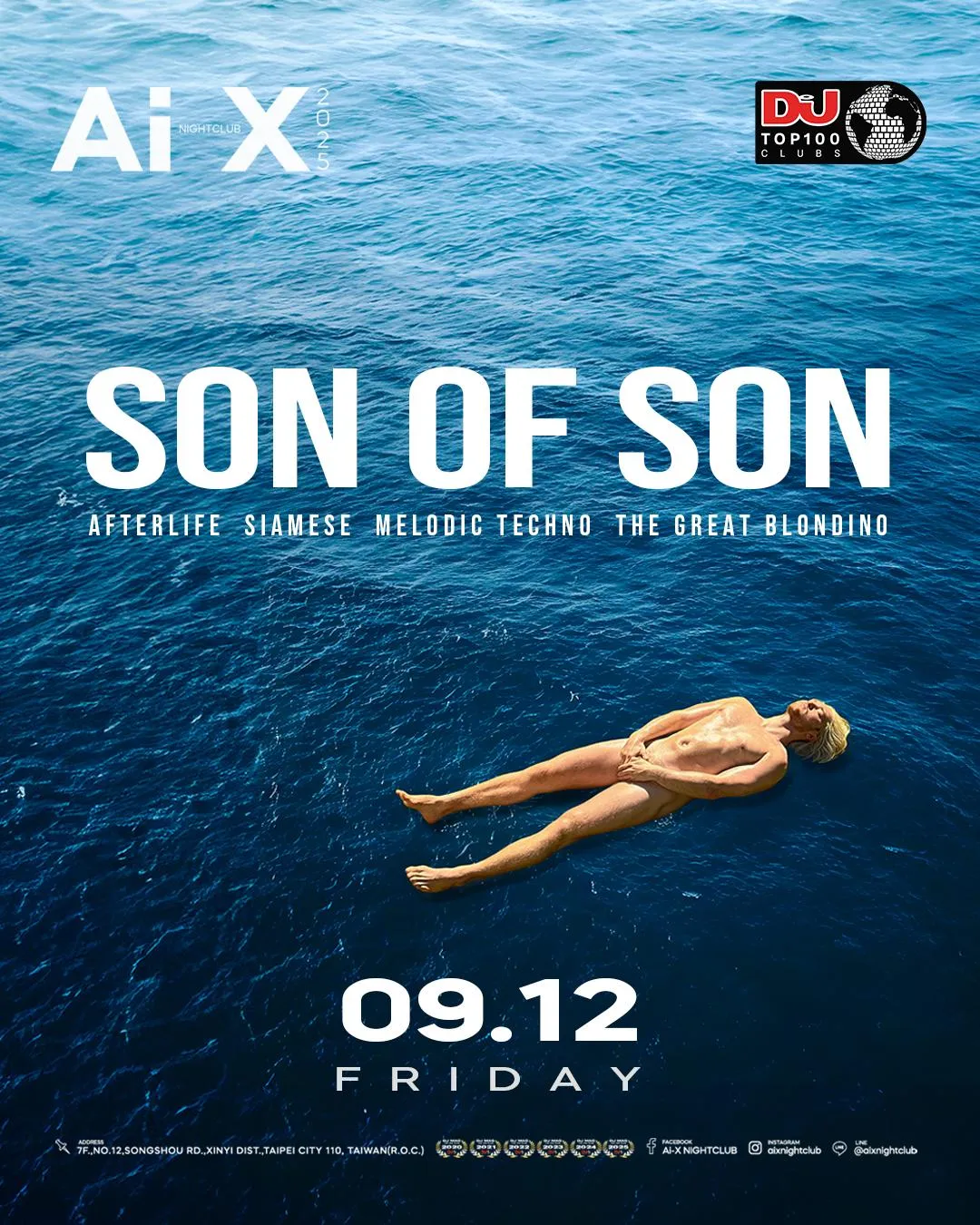 Son Of Son每月在 Spotify 擁有逾百萬名聽眾，被譽為新世代最具代表性的 Melodic Techno 力量。（圖／Ai-X 提供）