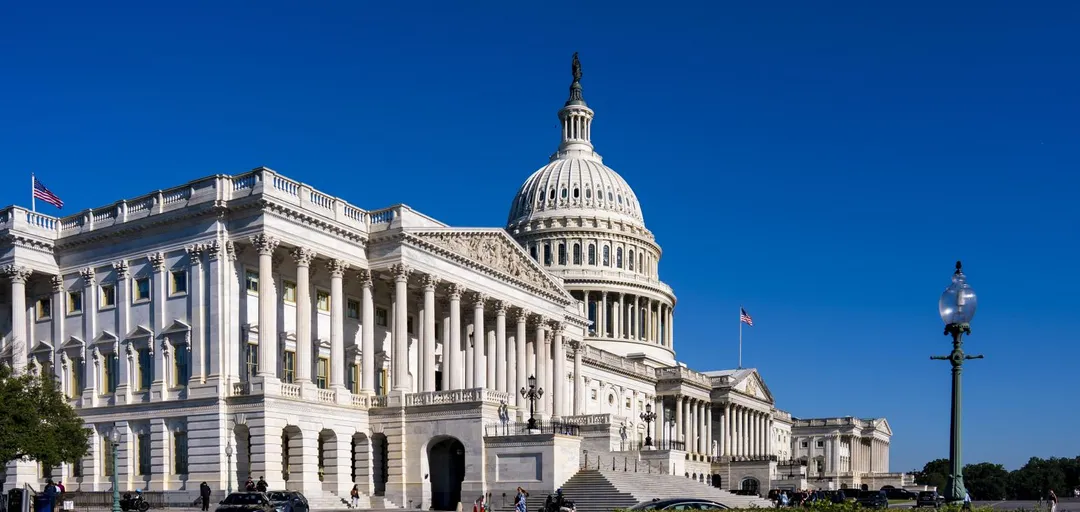 美國國會大廈的眾議院建築。（圖／美聯社）