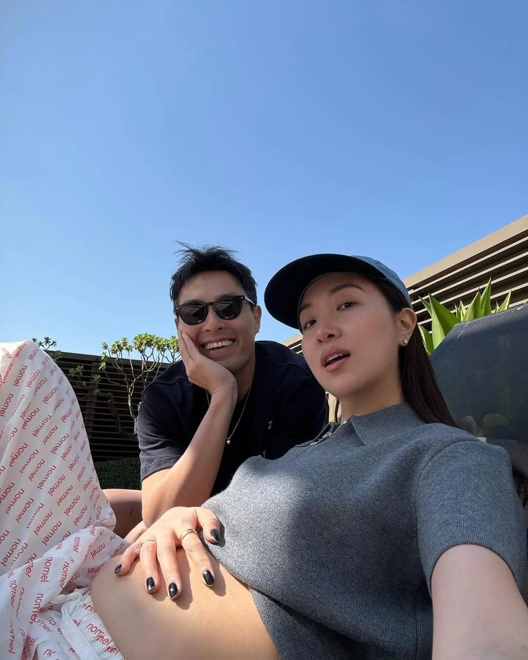 Melinda（右）3月驚喜宣布懷第3胎。（圖／翻攝自Melinda IG）