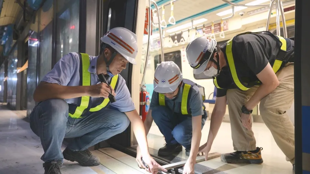 程式化停車測試以驗證是否於月台停準。(圖/北市捷運局提供)
