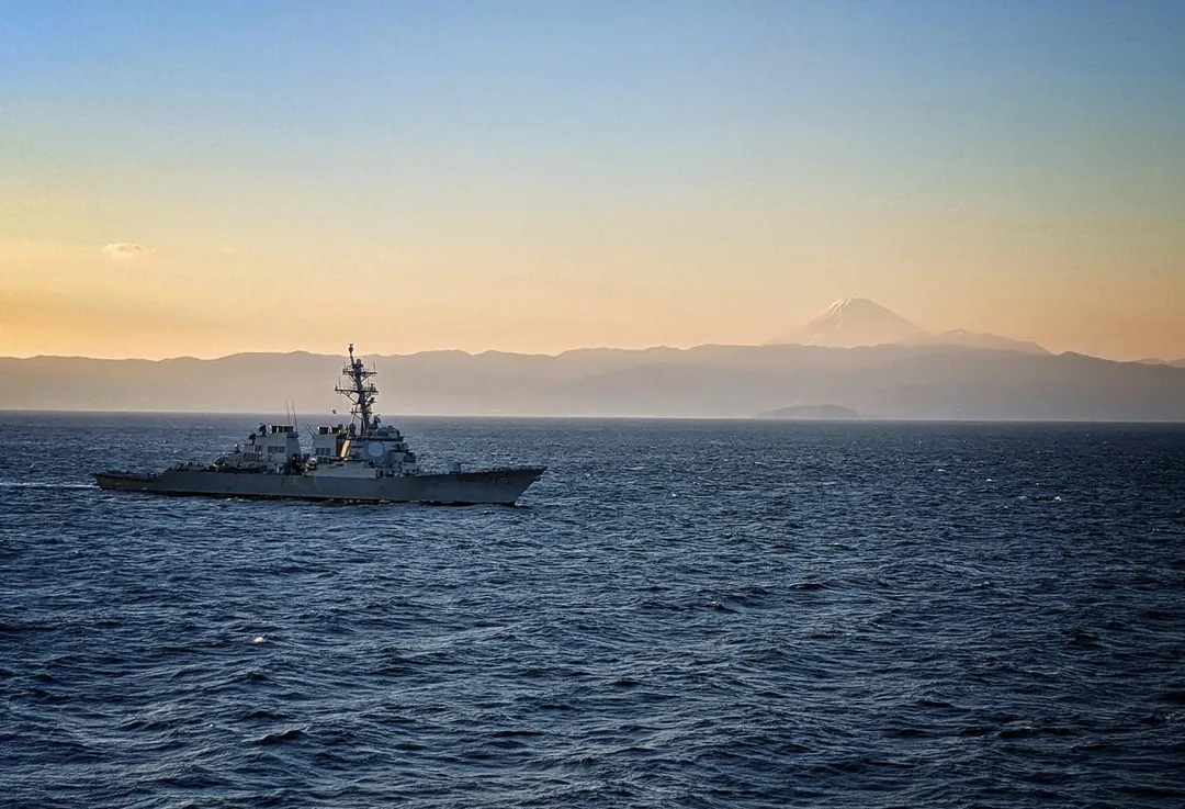 美軍驅逐艦希金斯號。（圖／翻攝FB「USS HIGGINS (DDG 76)」）