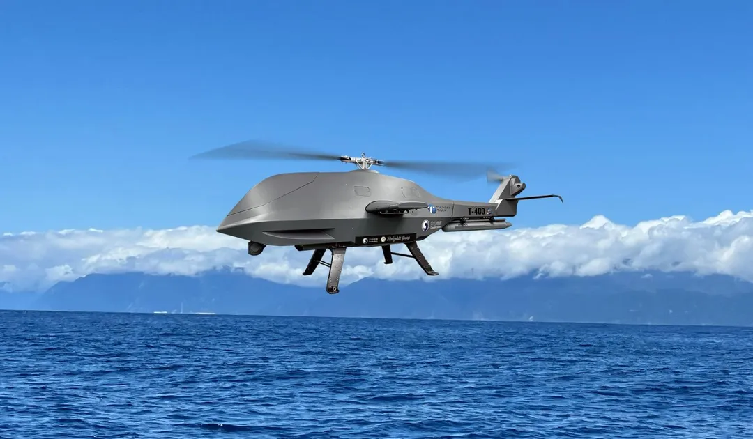 T-400無人直升機模擬圖。(圖/雷虎科技)