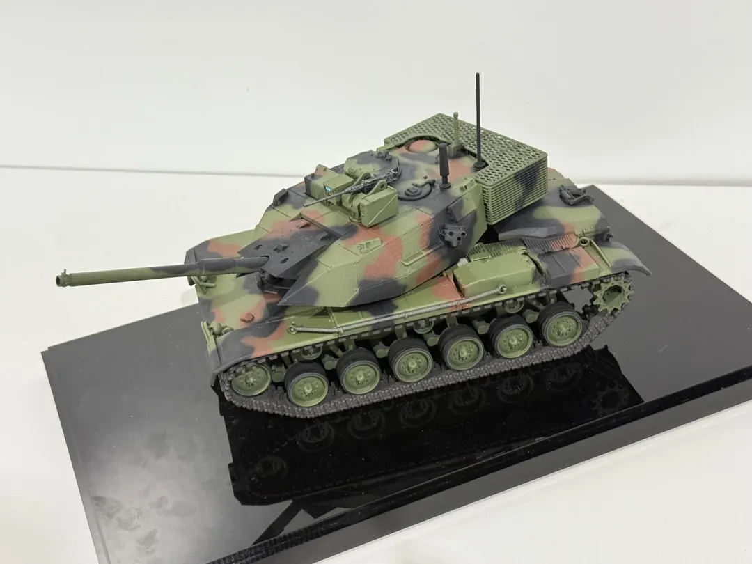 M60A3性能提升模型首度曝光,戰車外型正式公開,可見到新的砲塔外觀、遙控機槍塔、砲塔後部的輔助動力單元。(圖/中科院)