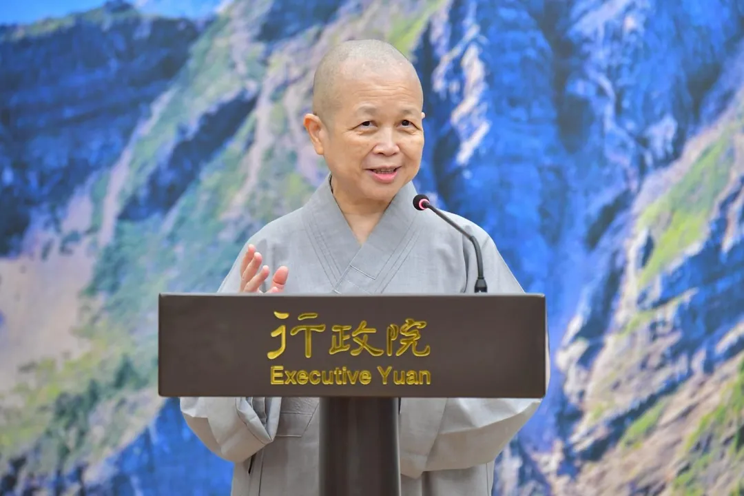 釋昭慧法師。(行政院提供)