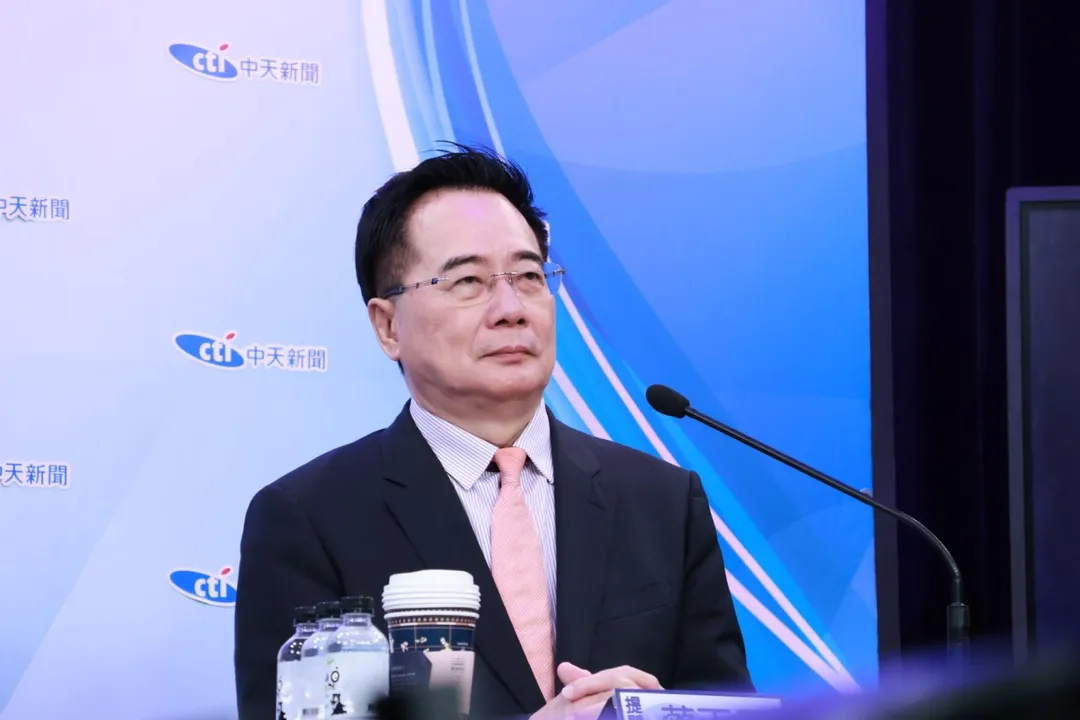 提問人前立委蔡正元。（圖/中天新聞）