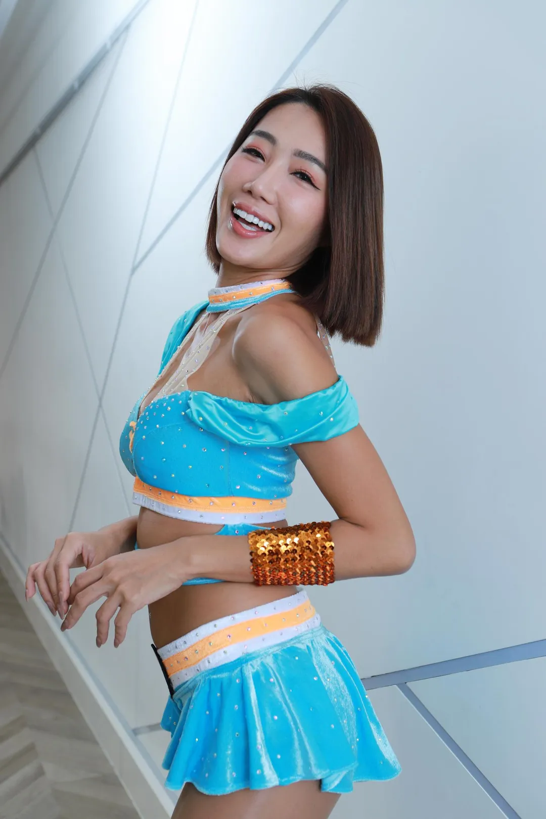 泡泡不僅舞藝精湛，還身兼DJ。（圖／譚兆青攝）