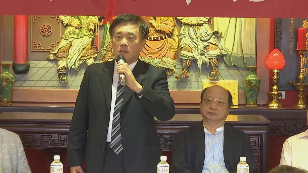 前台北市長郝龍斌參選國民黨主席。（圖／中天新聞）