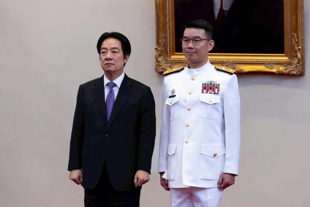 江毓鉉晉升少將,接任海軍陸戰隊指揮部政戰主任。(圖/總統府)