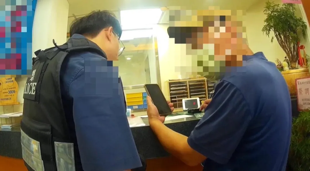 老翁遇到假兒子詐騙警方及時阻止匯款。（圖／翻攝畫面）