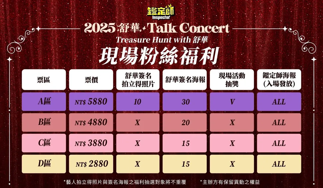 主辦方公布活動福利。（圖／電通娛樂 提供）