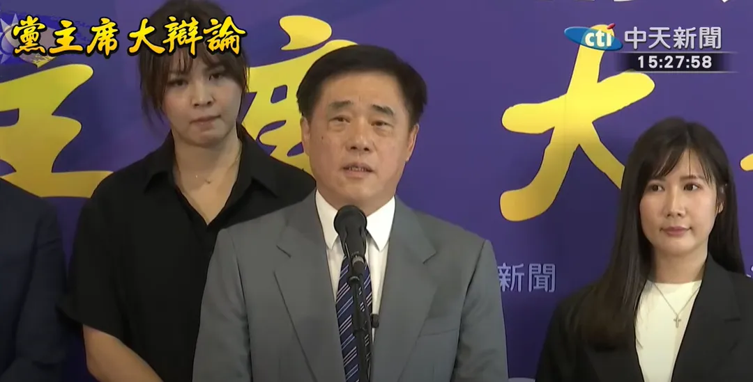 郝龍斌出席27日辯論。（圖／中天新聞）
