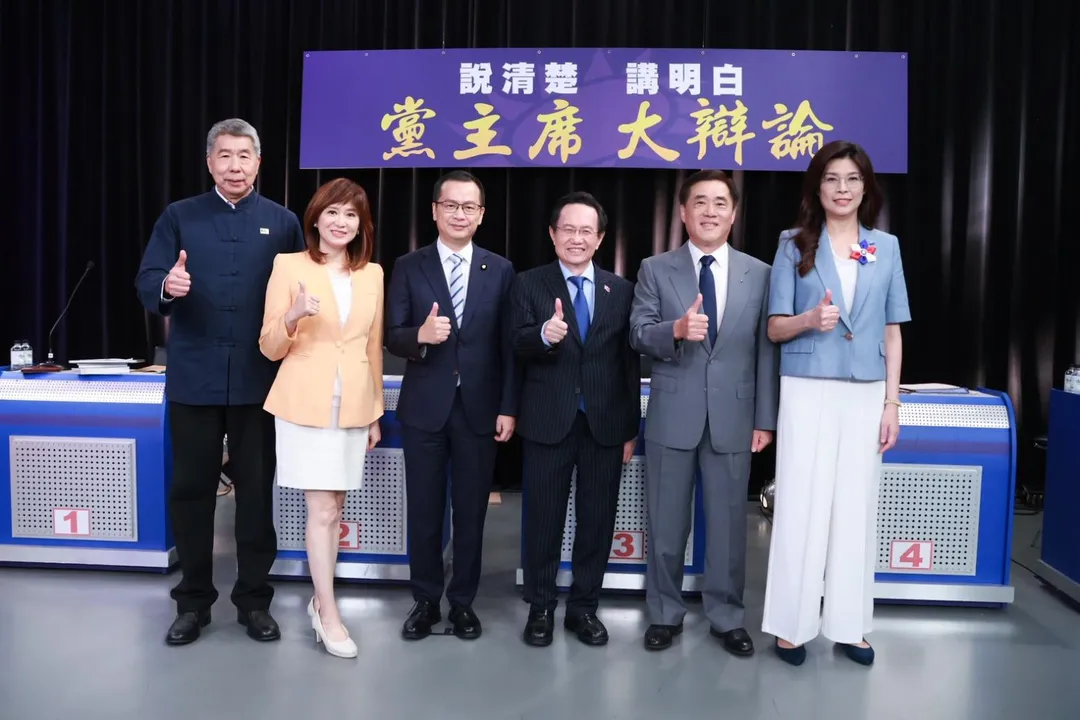國民黨主席大辯論第二場。（圖／中天新聞）