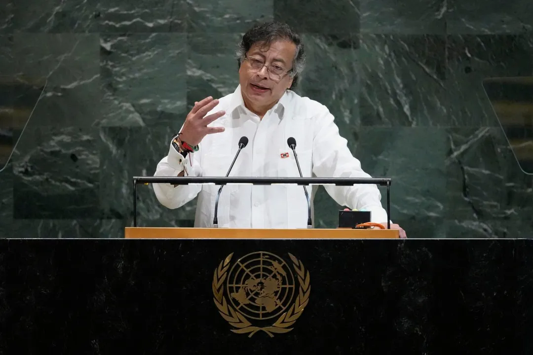 哥倫比亞總統裴卓遭美國國務院撤銷簽證。(圖/美聯社)