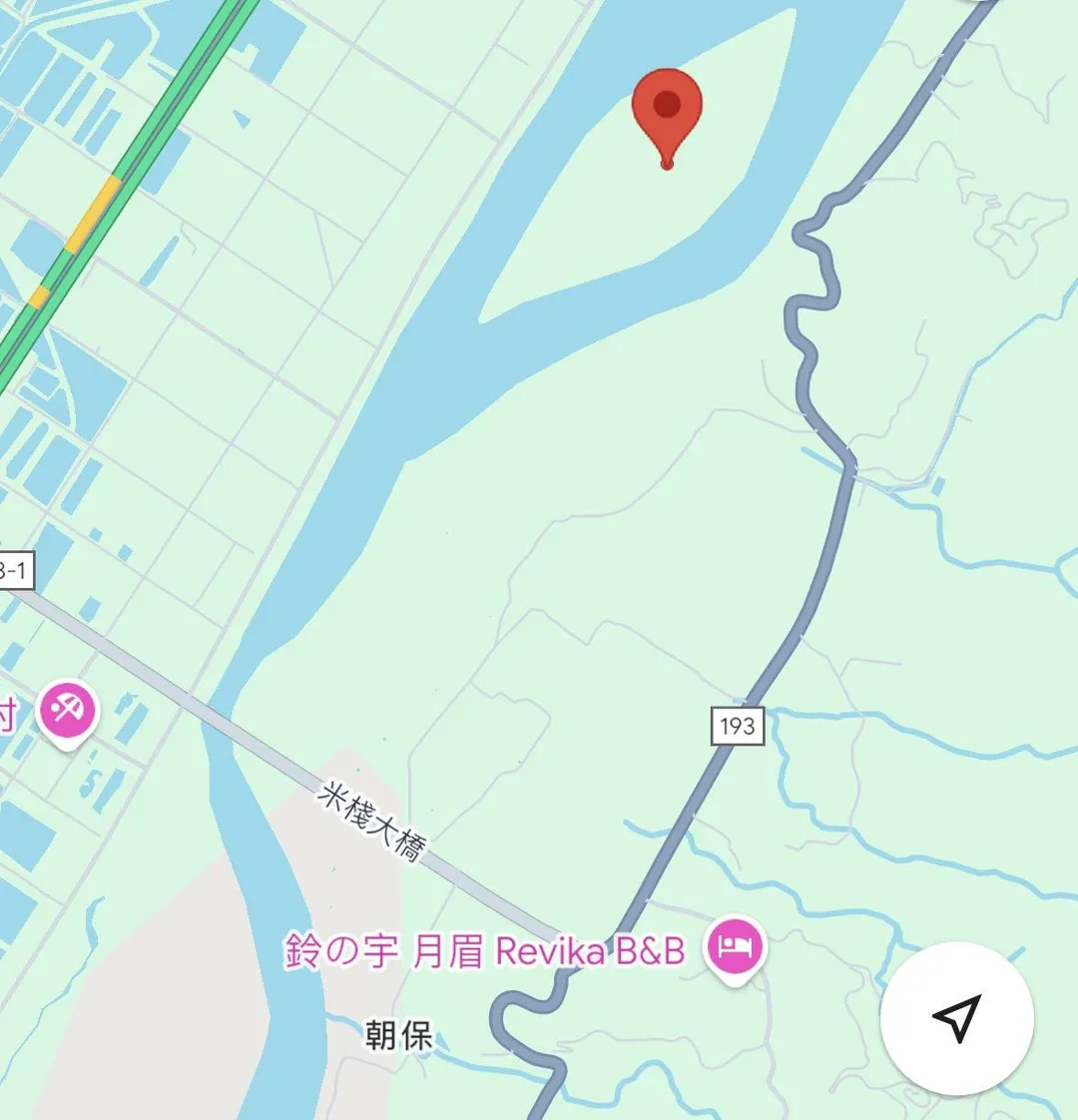 小沂的乾姑爺被發現的地點，是距離馬太鞍溪下游30公里遠的米棧大橋。（圖/花蓮縣消防局提供）