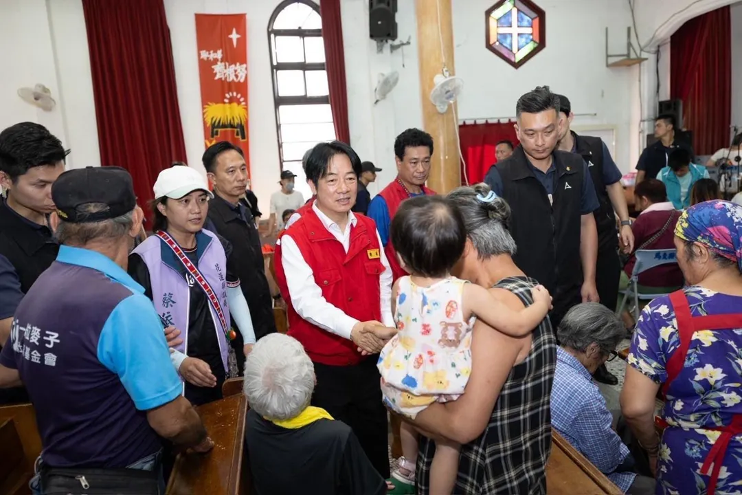 圖為賴清德勘災。(圖取自賴清德臉書)