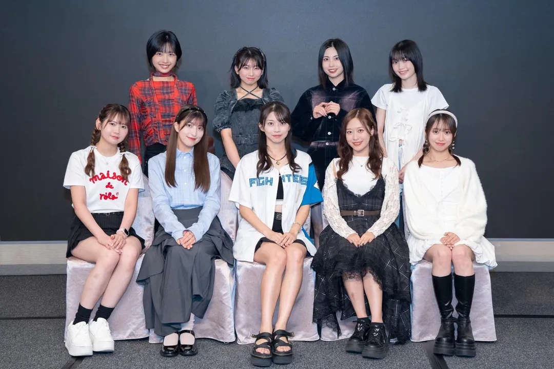 早安少女組。'25抵達台灣後，馬不停蹄接受媒體訪問。（圖 / Welcome Music 提供）