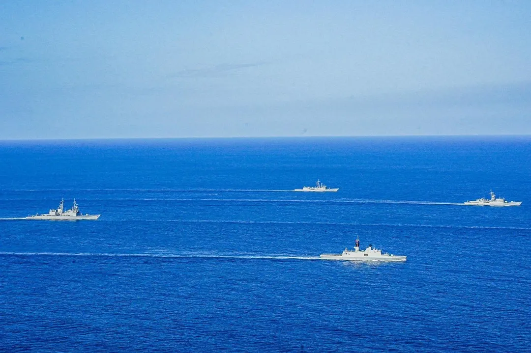 2022年海軍「海強」操演。(圖/截自海軍臉書)
