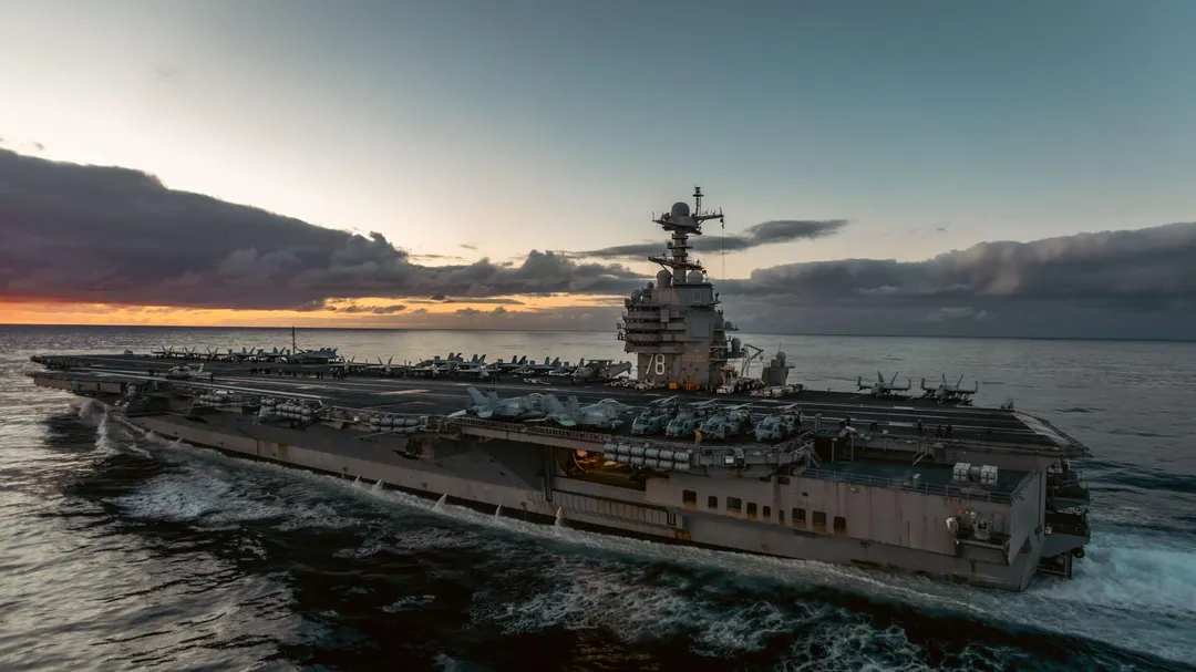美軍最新的福特號航艦。(圖/美國海軍)