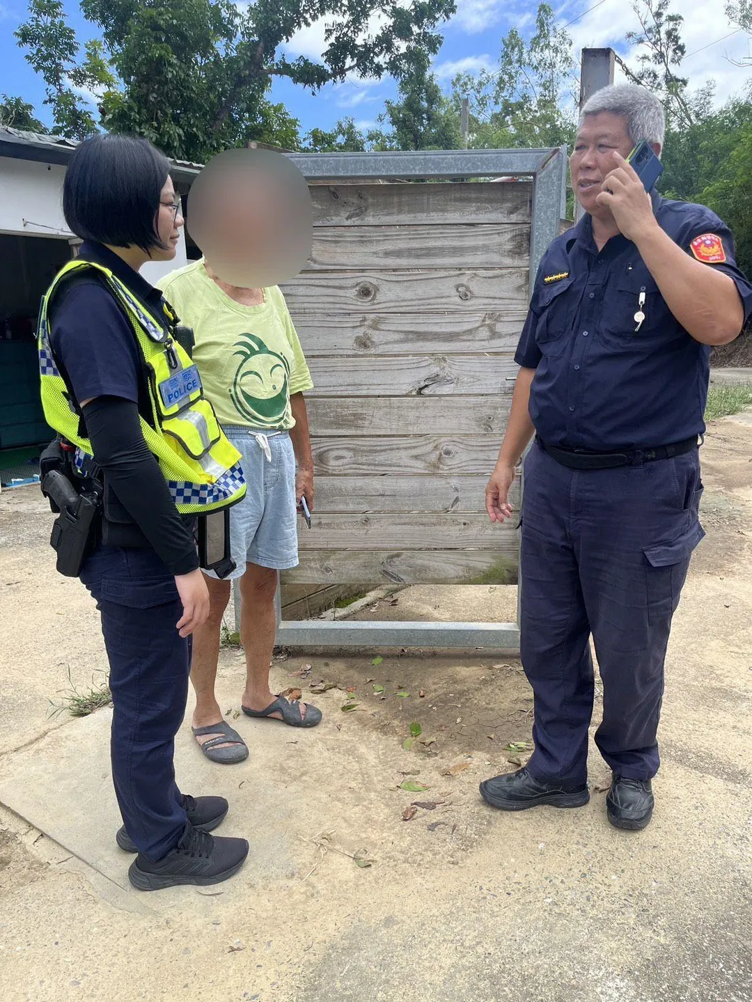 鄭姓男子手機沒電，讓王姓女子以為有危險才失聯，打電話報警。（圖/警方提供）