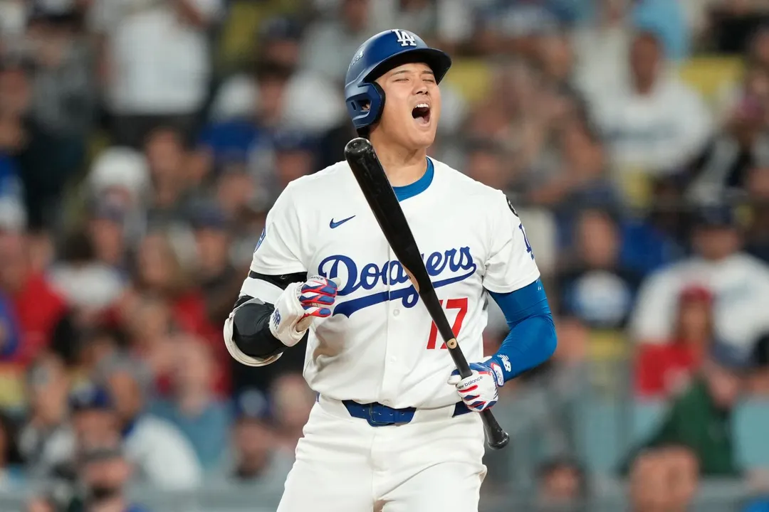 大谷翔平季後賽首戰雙響砲火力全開。（圖／美聯社）&nbsp;