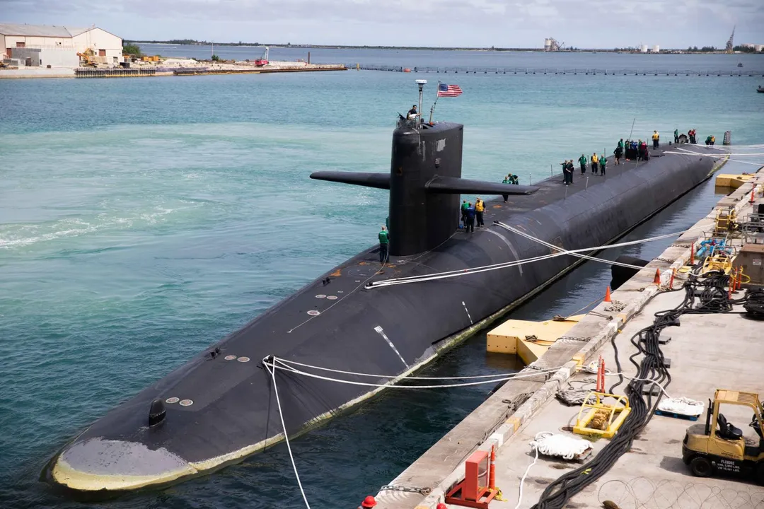 美軍俄亥俄級核動力彈道飛彈潛艦肯塔基號。(圖/美國海軍)