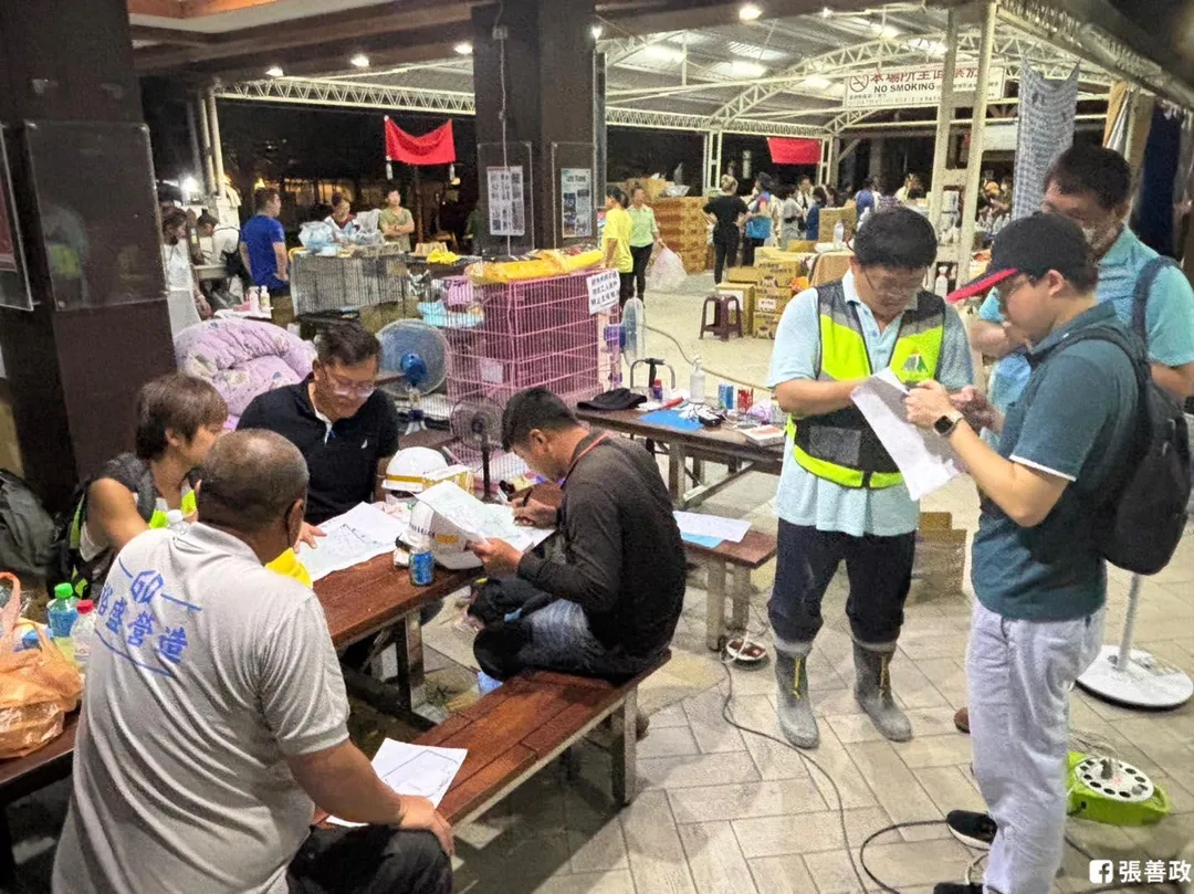 張善政再建立「7日一循環」輪調救災。(圖/張善政臉書)