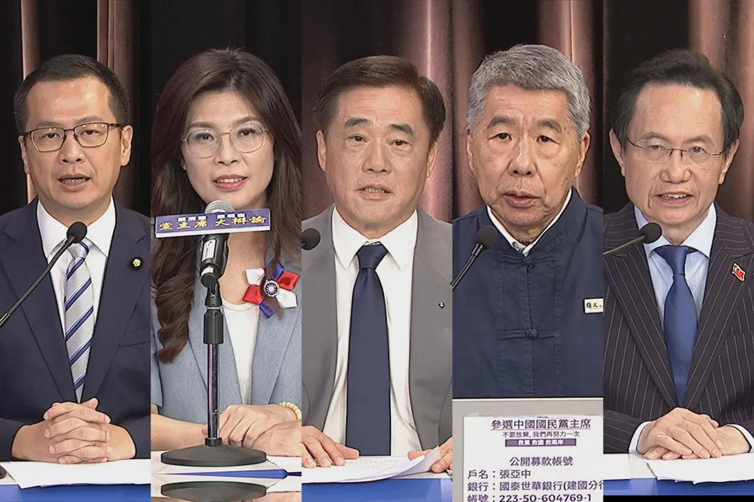 羅智強、鄭麗文、郝龍斌、張亞中、蔡志宏。(合成圖/資歷照)