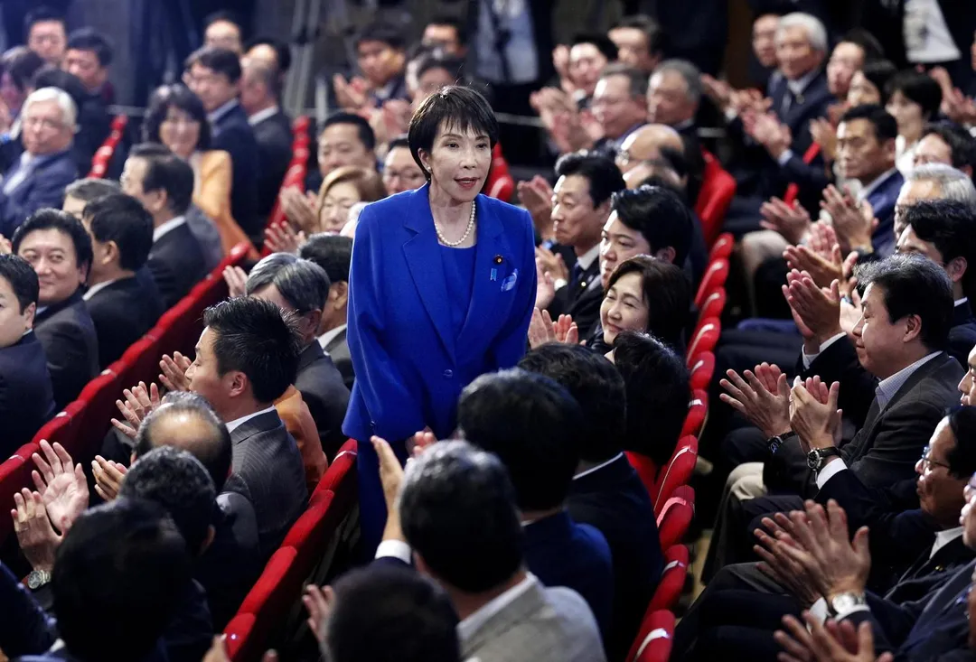 日本自民黨總裁選舉4日由高市早苗當選,並有極大機率成為日本第一位女首相。(圖/美聯社)