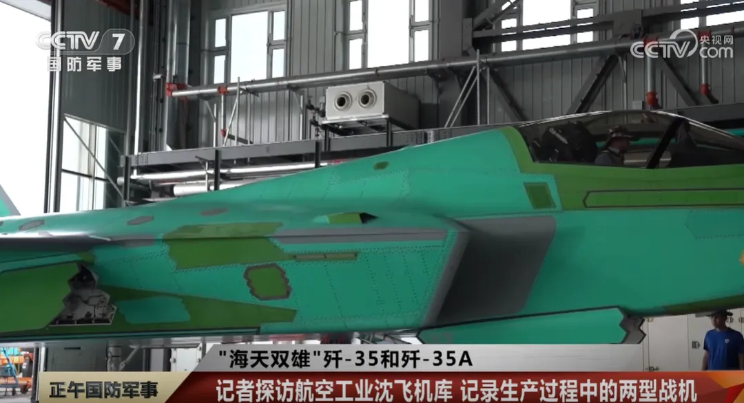 殲-35A能與殲-35組成「空海孿生」作戰體系。（圖／翻攝《央視網》）