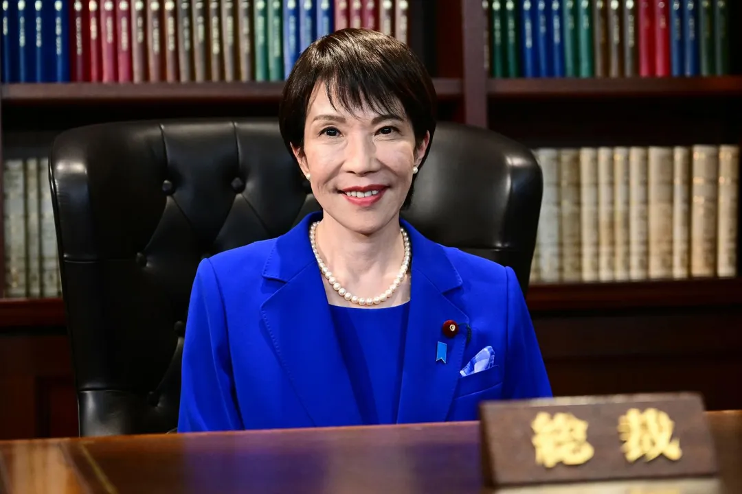 自民黨總裁高市早苗。（圖／美聯社）
