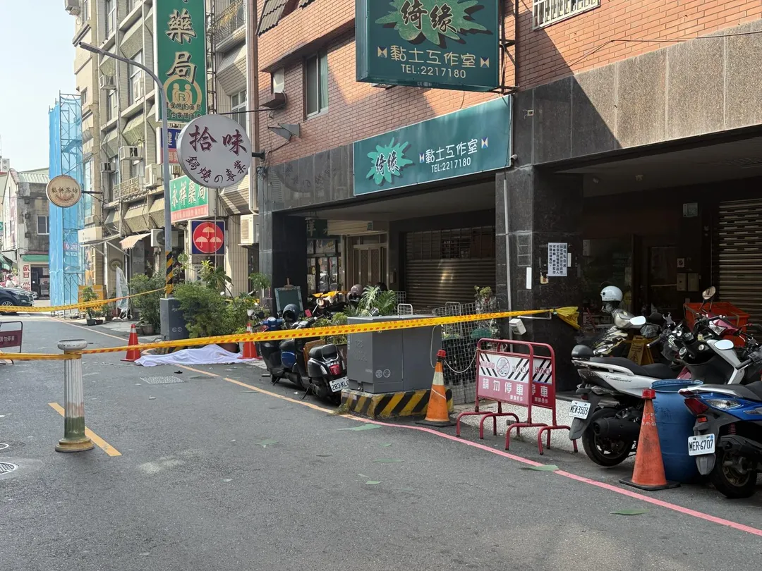 台南今（６）日發生6旬男高處墜樓事件。（圖／中天新聞）