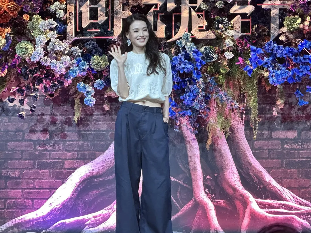 舒淇出道30年來首度接演台劇，笑說拍完險變老花眼。（圖／記者 伍映澄 攝）