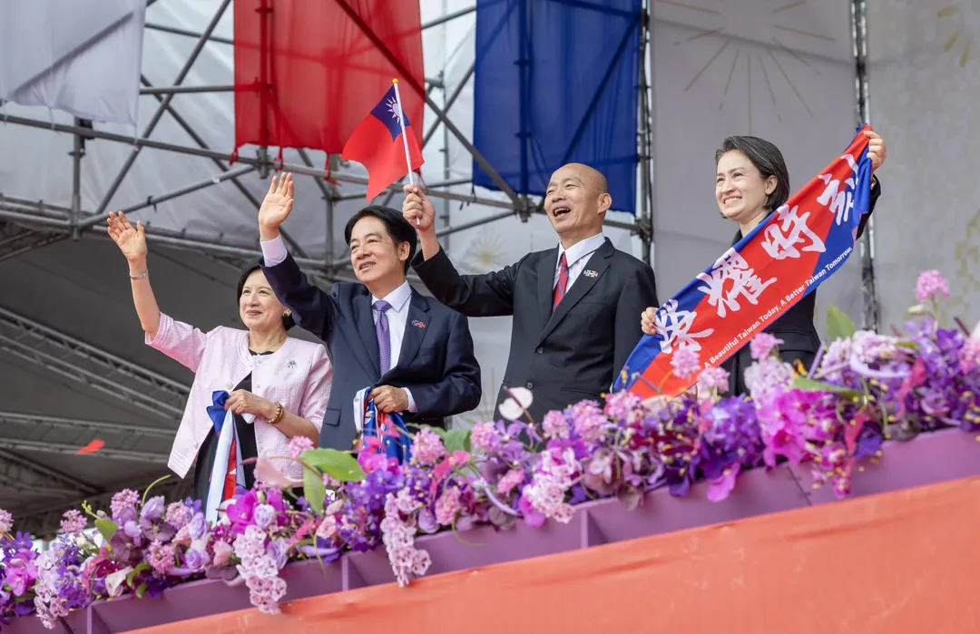 總統賴清德、立法院長韓國瑜出席中華民國中樞暨各界慶祝113年國慶大會。（資料照/總統府提供）